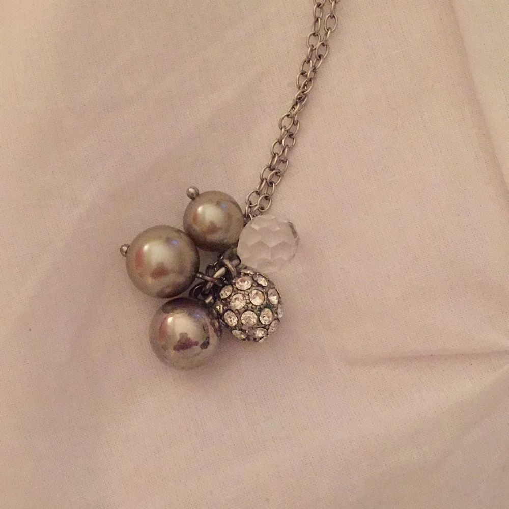 J.Crew silver pendant necklace